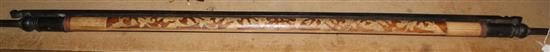 Carved bamboo curtain/door rail